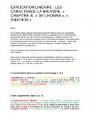 La Buyère, Les Caractères, "Gnathon"