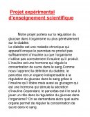 Projet expérimental d’enseignement scientifique