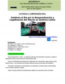 Celebran el Día por la Despenalización y Legalización del Aborto en América Latina