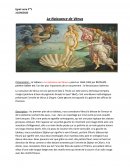 Botticello, La naissance de Venus, 1484-1485
