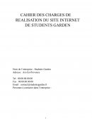 Cahier des charges - Site Web