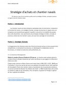 Strategie d'achats et chantiers navals