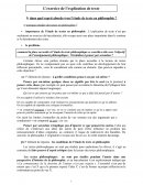 Méthode explication de texte philosophie