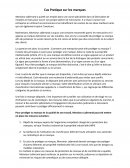 Cas Pratique sur les marques