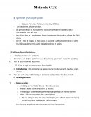 Cours Français synthèse et écriture personnelle