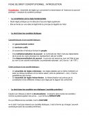 Fiches droit constitutionnel s1