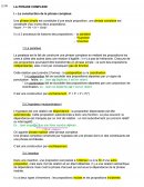 Cours sur la phrase complexe