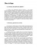 Le voyage, une quête de liberté ?