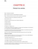 Calcul de prévision des ventes