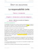 Droit des obligations : la responsabilité civile