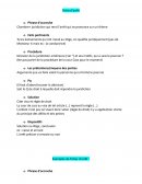 Méthode Fiche d'arrêt