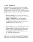 Droit européen : Le traité de Lisbonne