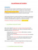 Les politiques de l'emploi en France