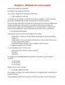 Méthode des couts complets
