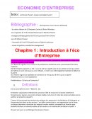 Cours d'économie d'entreprise