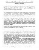 Fiche d'arrêt : l’arrêt Fraisse (Cour de cassation, assemblée plénière, 2 juin 2000)