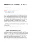 Introduction générale au droit