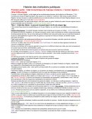 Histoire des institutions publiques