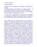 Carnet de lecteur de La peau de Chagrin, Balzac