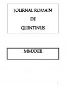 Journal Romain de Quintinus ou Le séjour d’un jeune gallo-romain dans la Rome d’Auguste