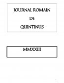 Journal Romain de Quintinus ou Le séjour d’un jeune gallo-romain dans la Rome d’Auguste