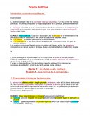 Cour d'introduction aux sciences politiques L1 Droit