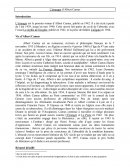 Fiche de lecture sur l'Étranger d'Albert Camus