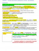 Etudier les divisions politiques du monde : les frontières