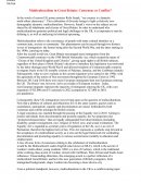Multiculturalism in Great Britain: Consensus or Conflict?