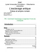 L'esclavage en Grèce Antique