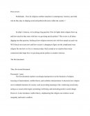 How do religious conflicts manifest in contemporary America, and what role do they play in shaping social and political divisions within the country ?