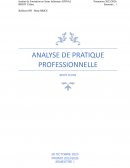 Analyse de Pratique professionnelle