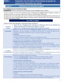 Préparation des formalités administratives de gestion du personnel et information des salariés : Établissement des formalités de départ