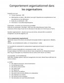 Comportement organisationnel dans les organisations