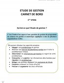 Qu’est-ce que l’étude de gestion ?