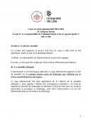 La responsabilité de l’administration et de ses agents