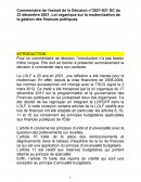 Commentaire de l’extrait de la Décision n°2021-831 DC du 23 décembre 2021, Loi organique sur la modernisation de la gestion des finances publiques.