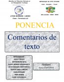 Commentarios de texto