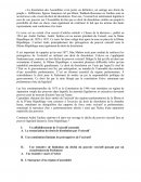 Plan de dissertation sur la séparation des pouvoirs - Droit constitutionnel