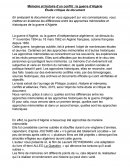 Etude critique de document, guerre d'Algérie