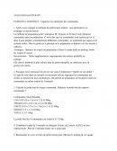 Organiser les opérations des commandes