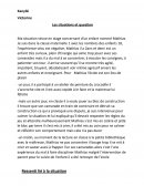 Situation vécue en stage en maternelle