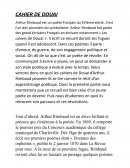 En quoi les Cahiers de Douai d'Arthur Rimbaud peuvent-ils se lire comme le récit d'un apprentissage poétique ?