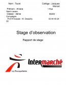 Rapport de stage à Intermarché Compiègne