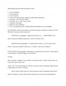 Méthodologie d'un cas
