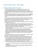 Droit de la famille et du patrimoine, corrigé du devoir 1 du CNED