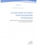 Frontière entre psychothérapie brève et coaching professionnel