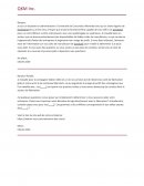Exemple email pour warehousing