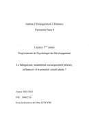 Le bilinguisme, notamment son acquisition précoce, influence-t-il le potentiel créatif adulte ?