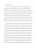 Question d'étude sur le 11 septembre 2001